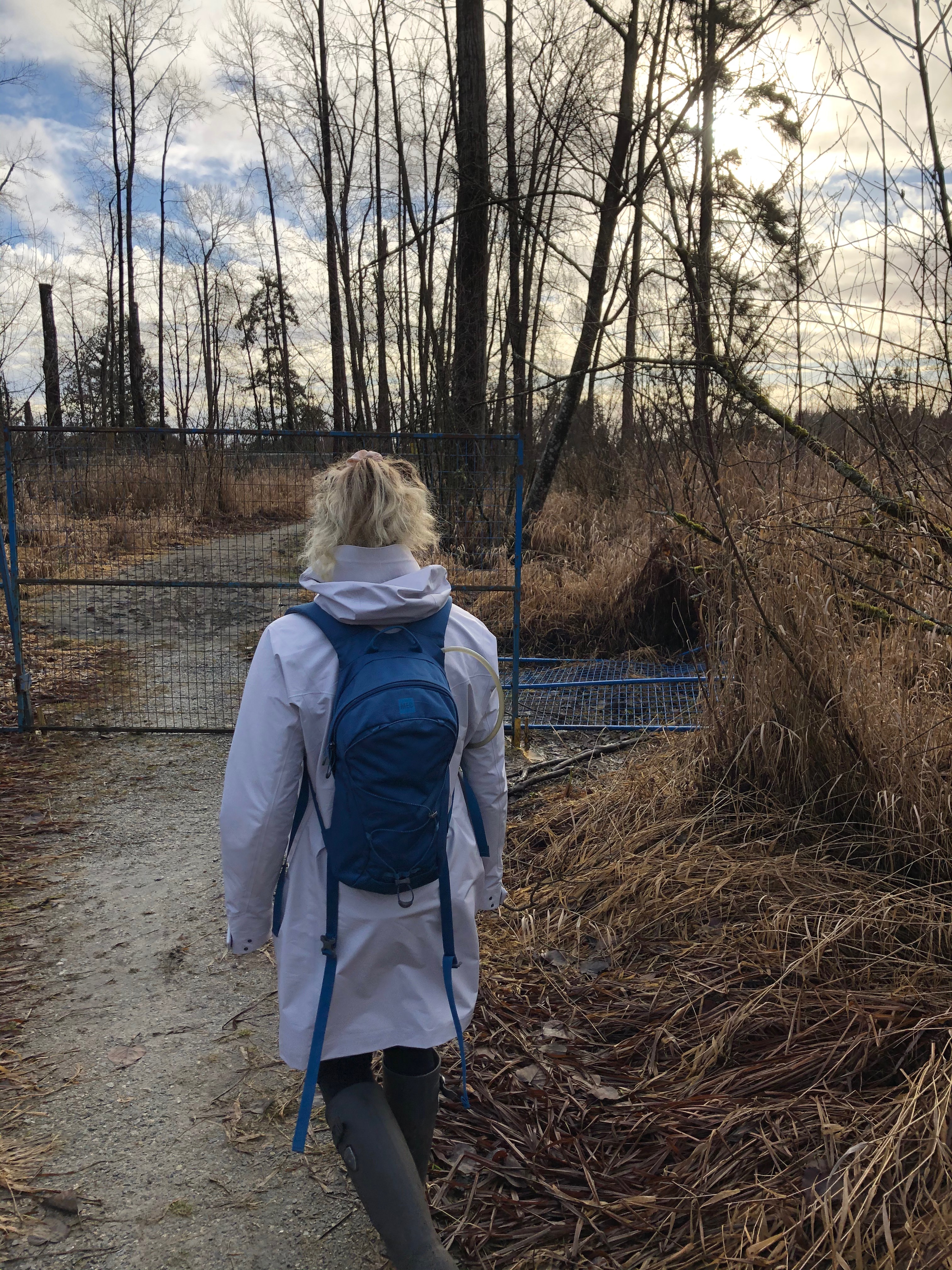 The blue fence will not stop us