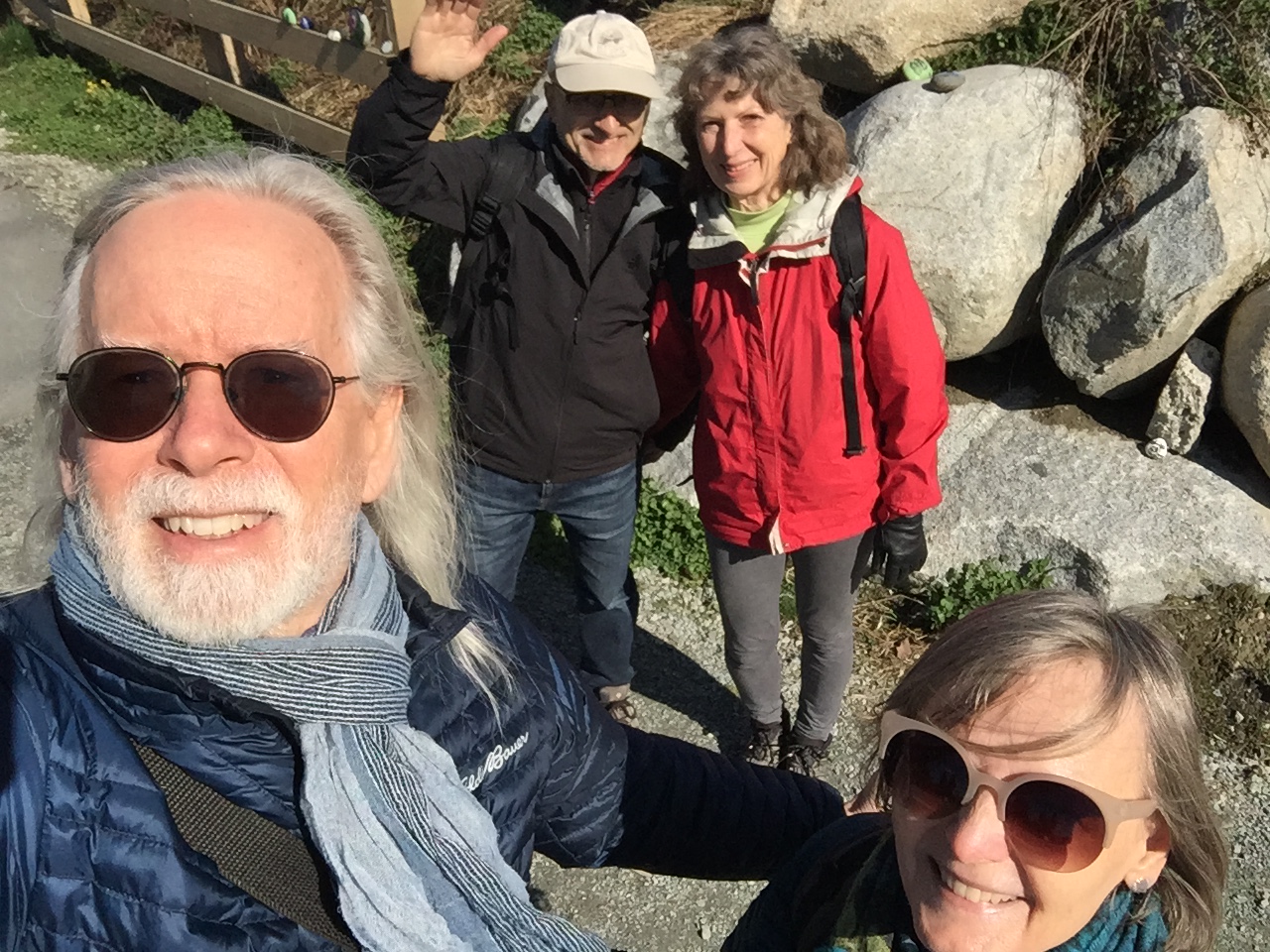 Starting selfie: rock walk