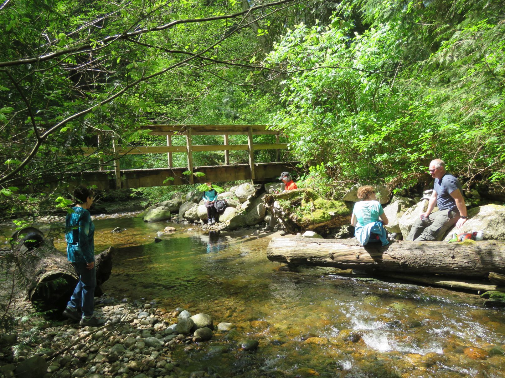 Socially distanced lunch break