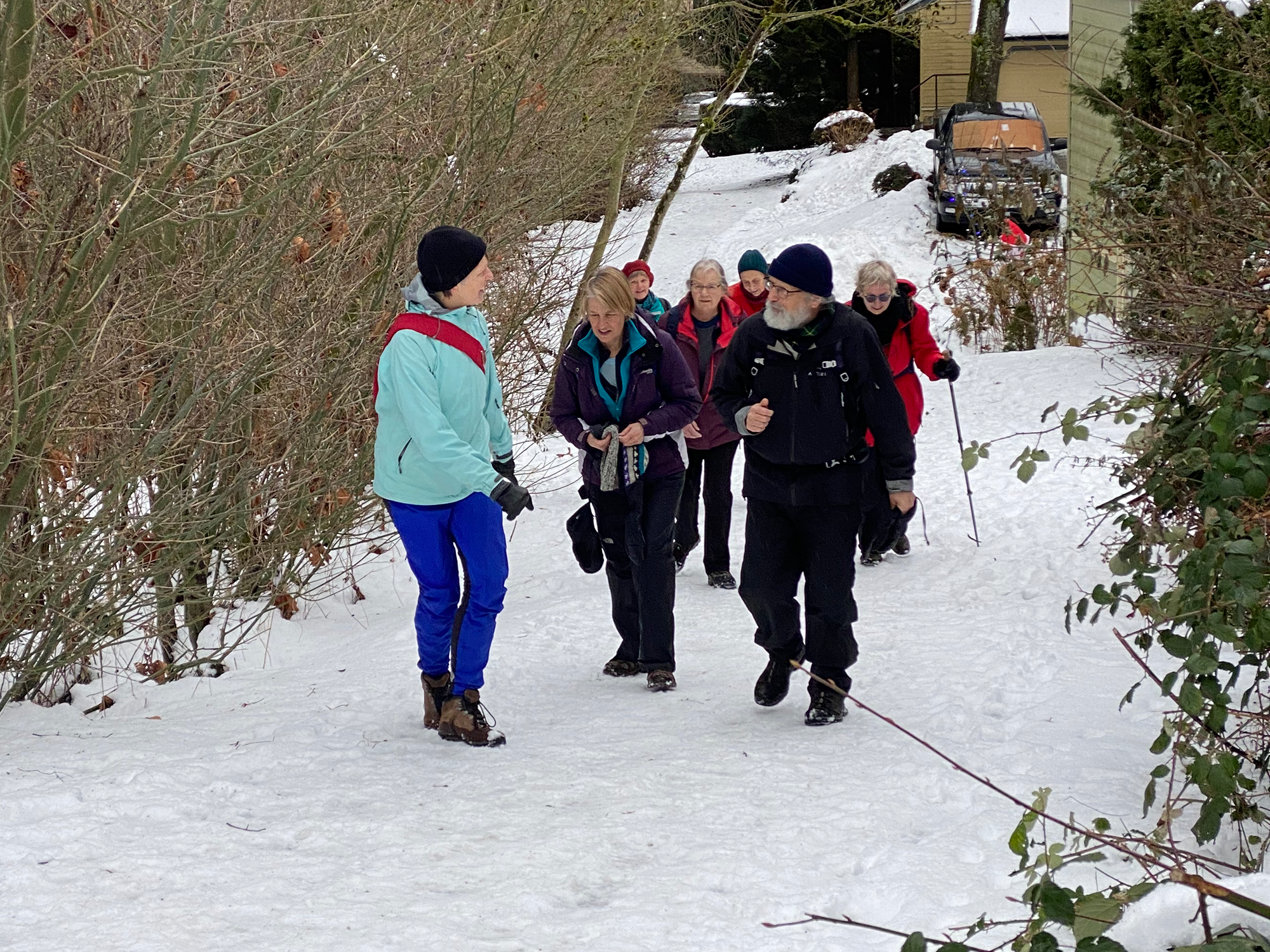 Incline up to Forest Grove Drive