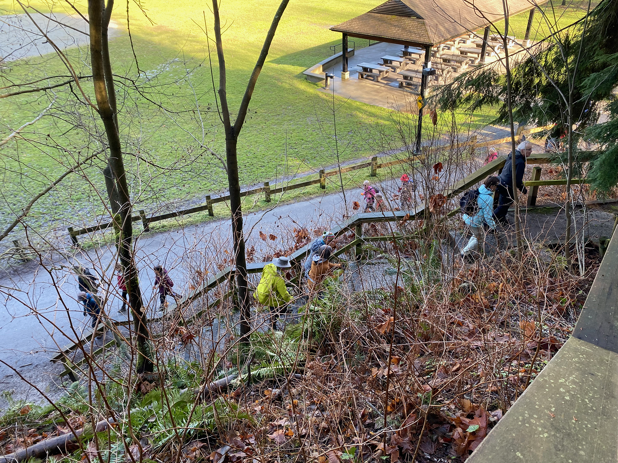 Post-lunch-break ascent