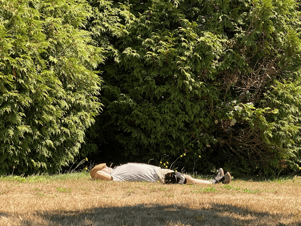 Larrie Lounges at Lunchtime