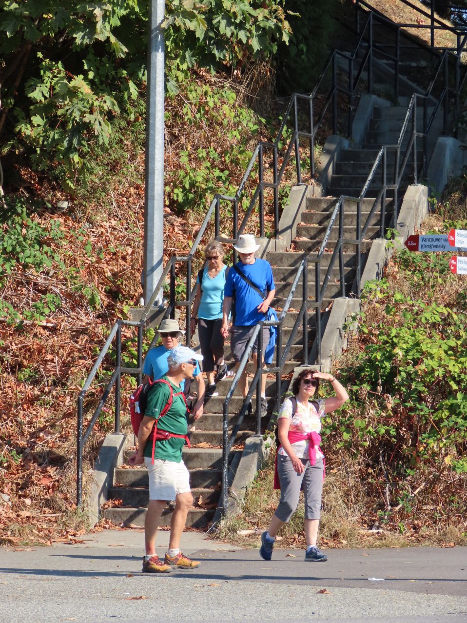 Down from the bridge