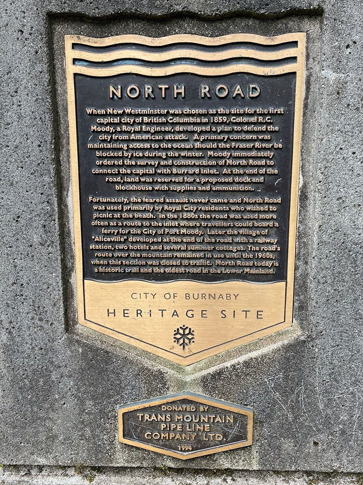 Oldest road in the Lower Mainland