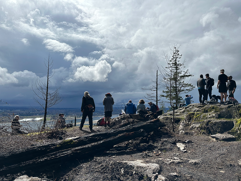 Watching the rain approaching
