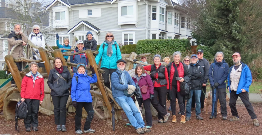 Group on Fraserview Trail