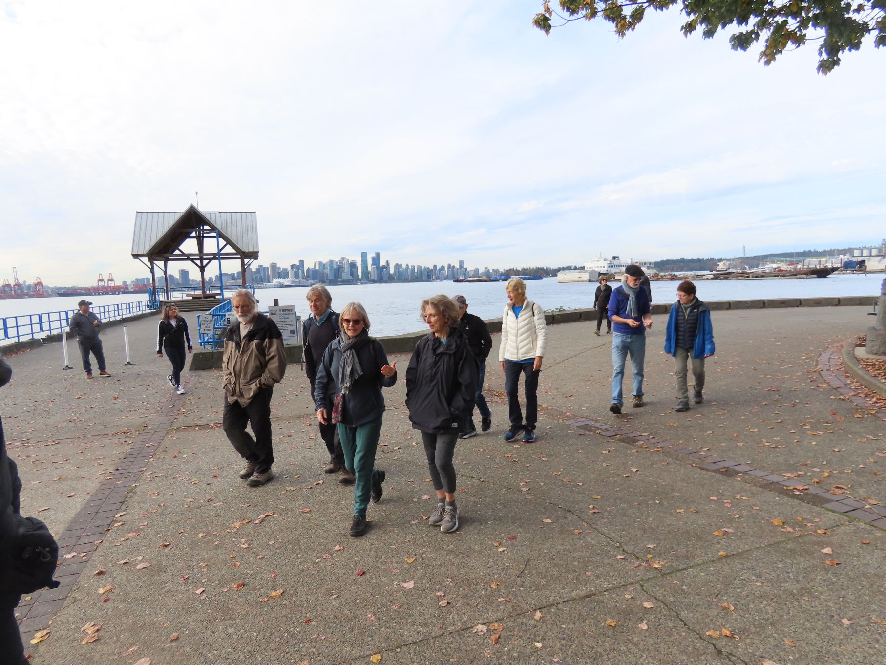 Along the waterfront