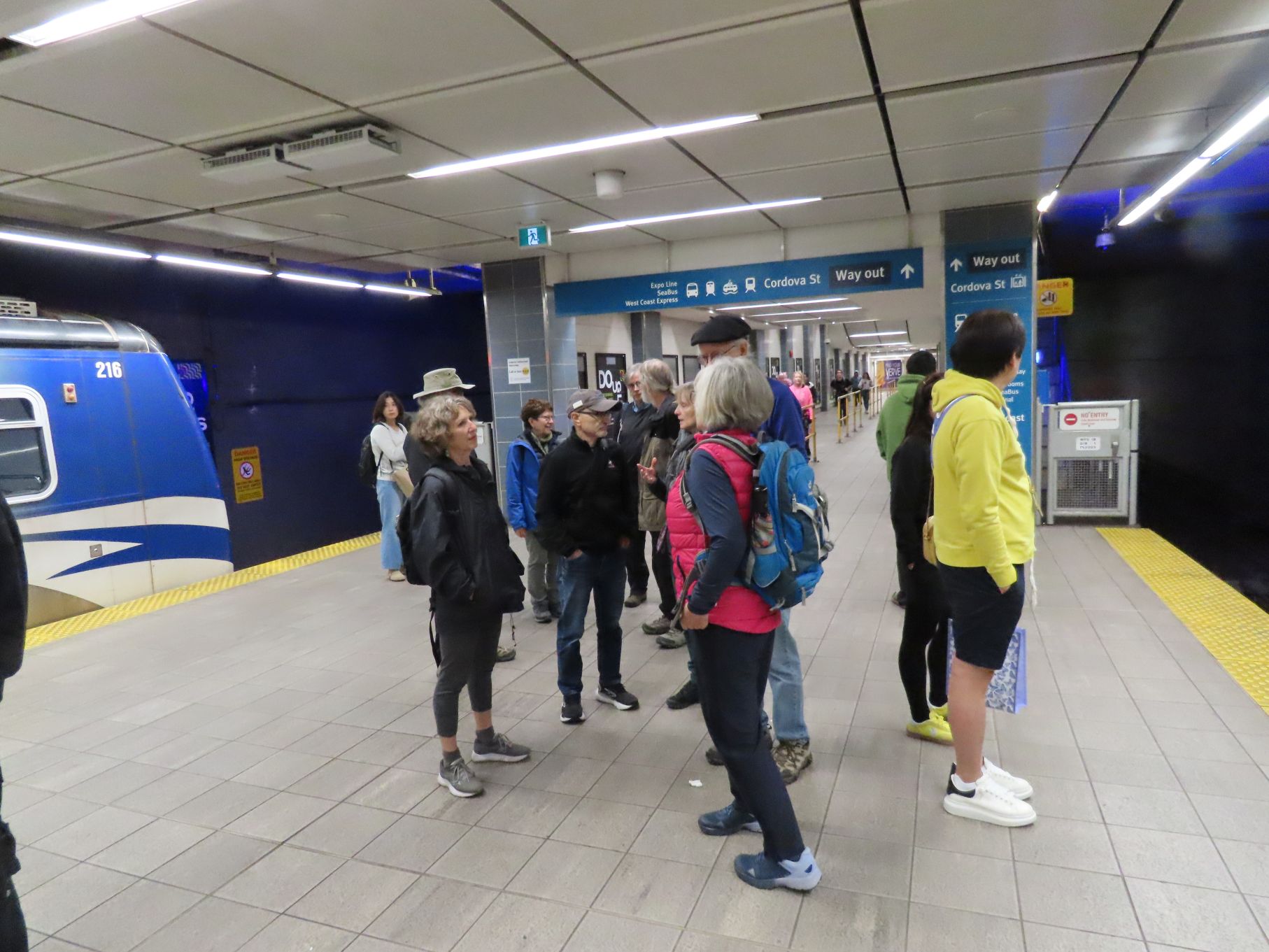 Waiting for the Skytrain