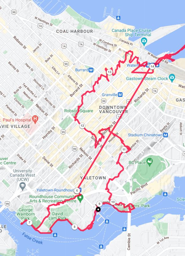 October downtown route