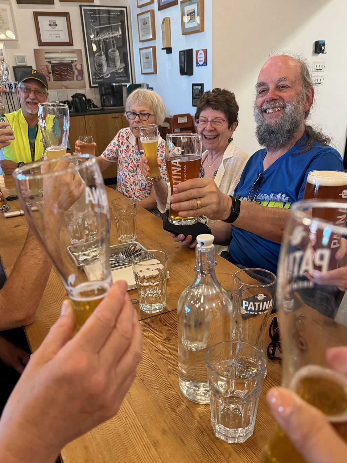 Cheers! (with drop-in guests)