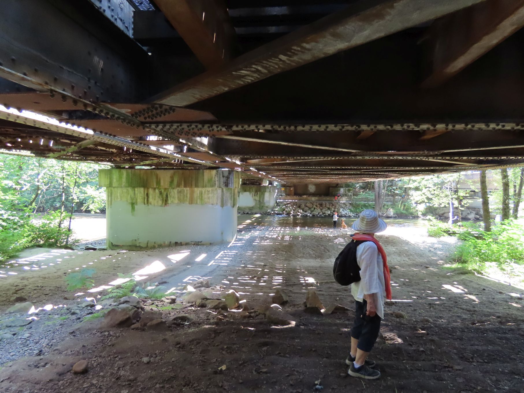 Liz under the bridge