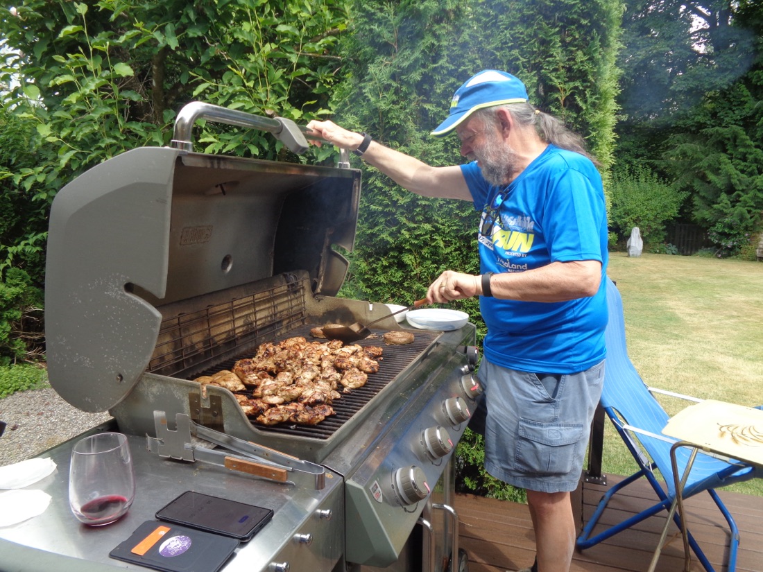 Chef Jon cooks the proteins