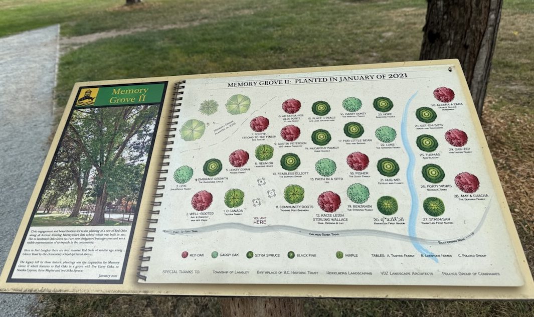 One of the Memory Grove tree maps