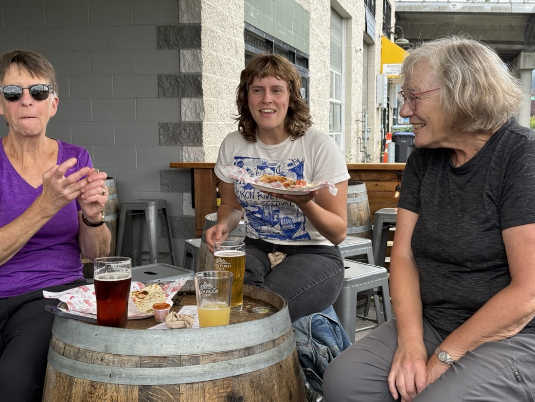 At Rocky Point Spirits: Carol, Maddy, Janet