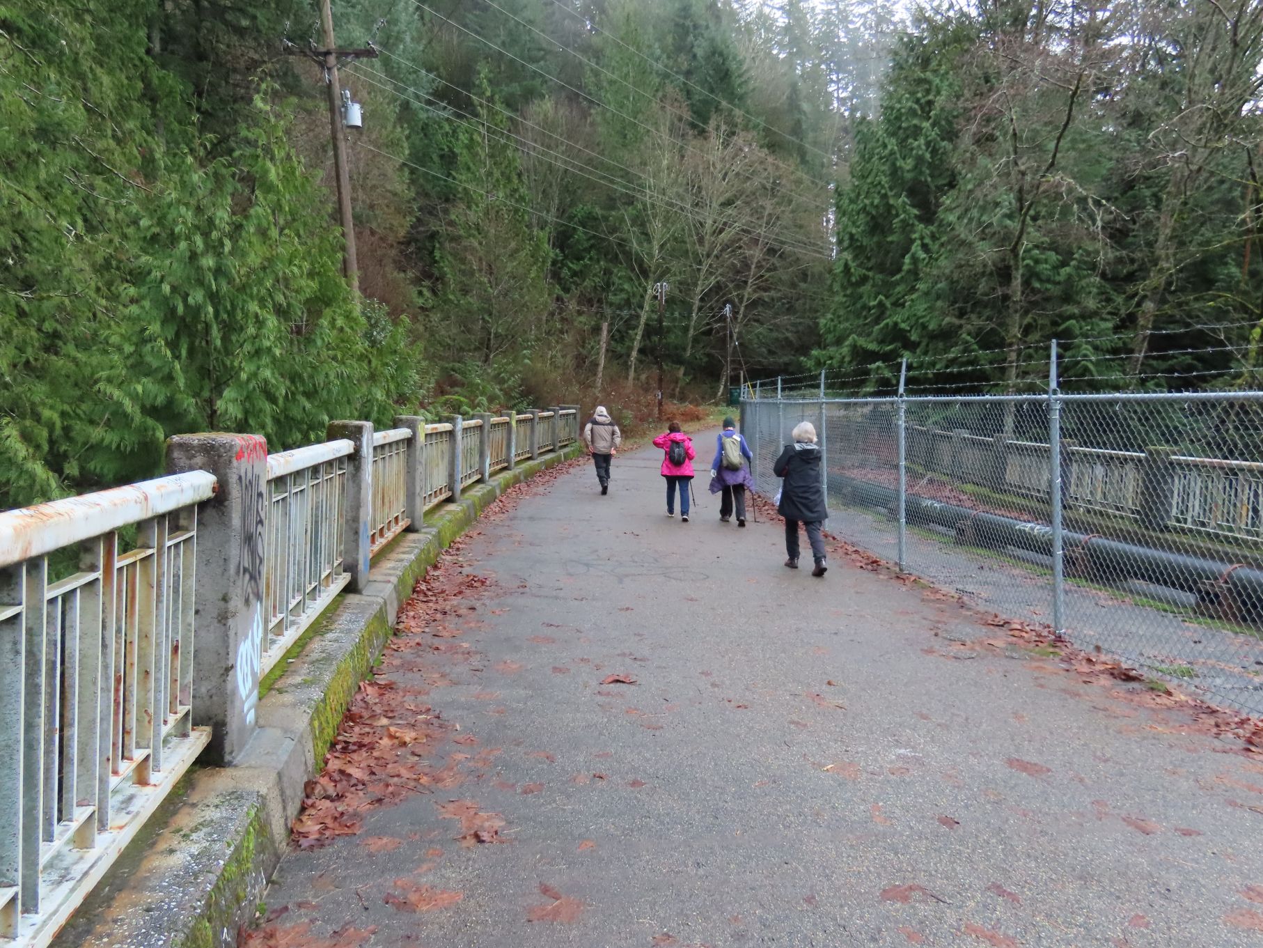 Crossing the old highway bridge