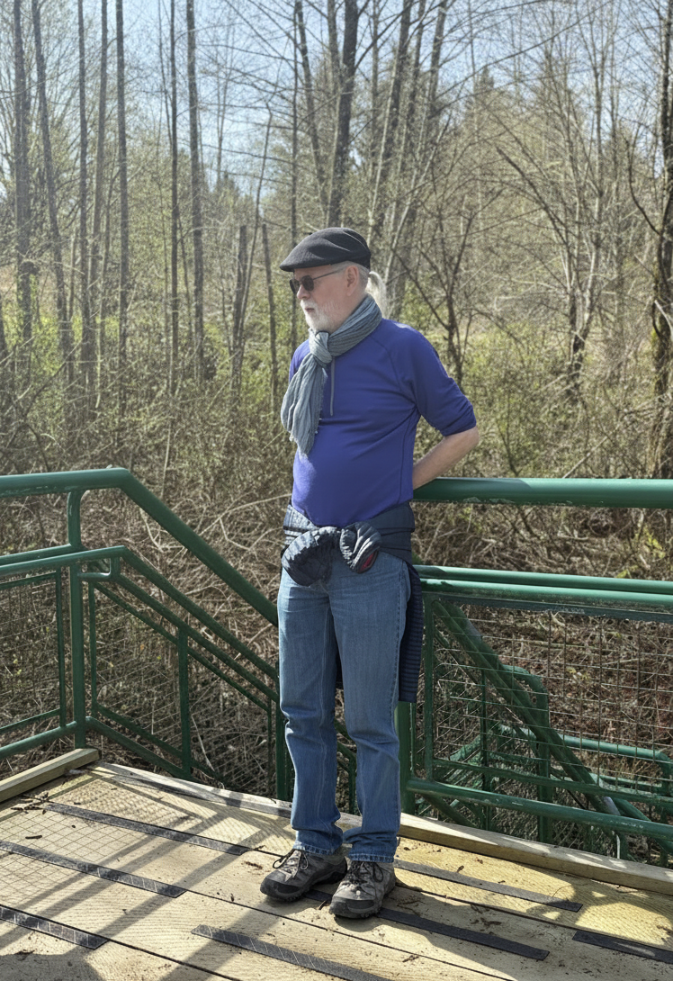 Michael at the viewing spot