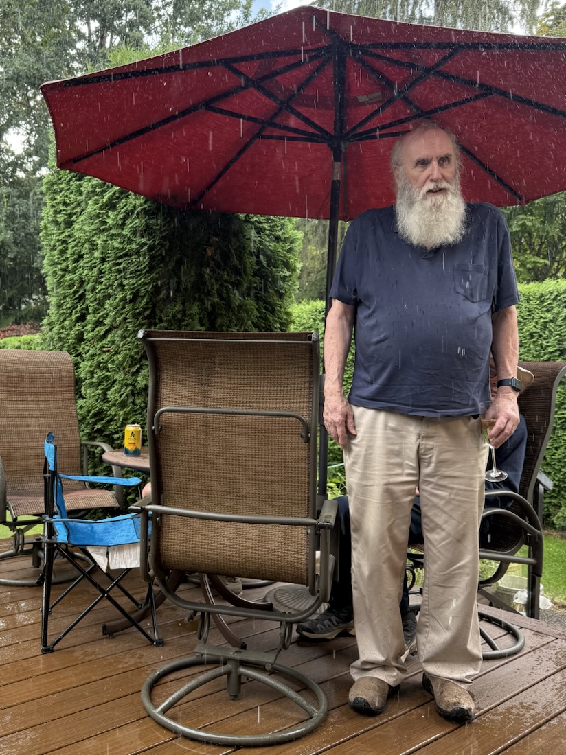 Ralph in the rain
