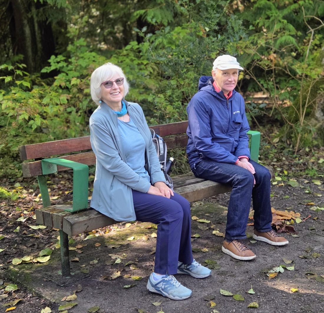 Securing seats for the lunch stop
